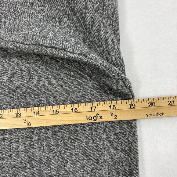 Justfab Dress Womens Large Gray Lace‎ Up Long Sleeve Pockets Aline Jersey Knit - Picture 7 of 10